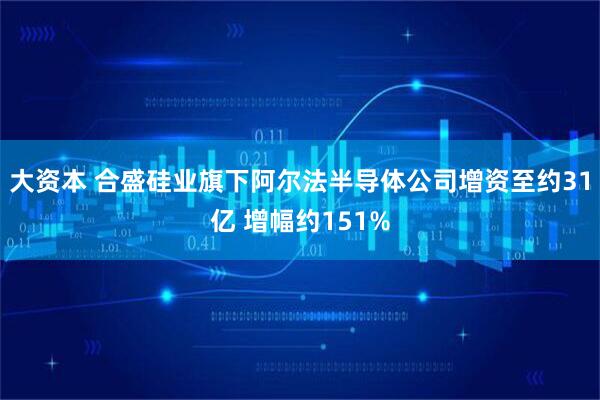 大资本 合盛硅业旗下阿尔法半导体公司增资至约31亿 增幅约151%